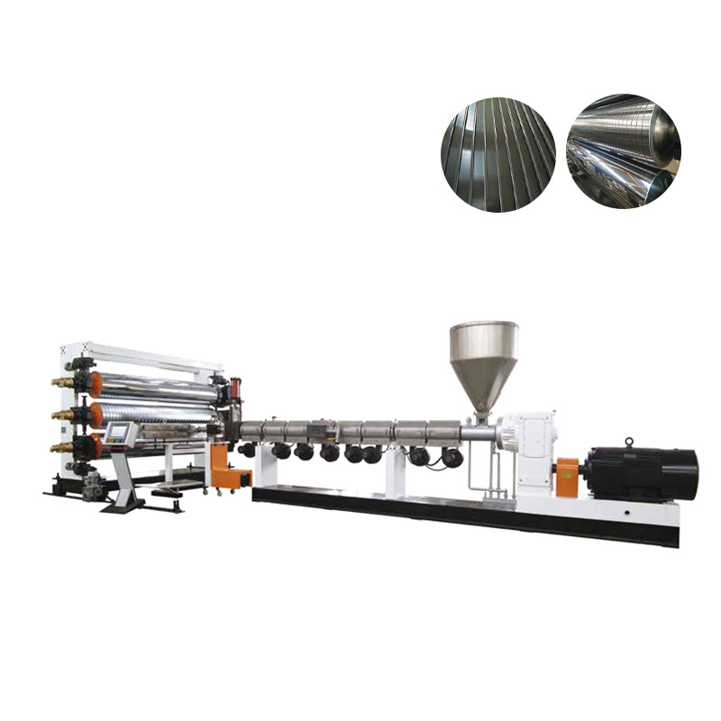 Linha de extrusão HDPE/PP T-Grip Sheet